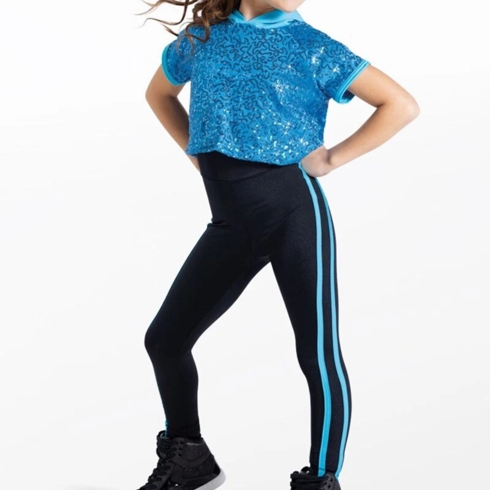 Weissman Blue and Black Girls Dance Costume